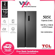 TCL 486L Side-by-side 2-Door Refrigerator (TRF-520WEXPA+) Peti Sejuk/Fridge/冰箱
