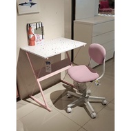 INFORMA Meja belajar anak set (meja + kursi) pink