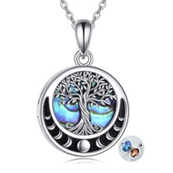 Tree of Life Locket Necklace Sterling Silver Locket Necklace That Holds Pictures Tree of Life Locket
