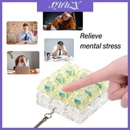 QUU Transparent Colored Keyboard Switches Tester Keyring With Clicky Tactile Feedback