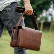 Vintage classic camera bag - PU material - sturdy form with soft cushion