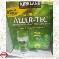 Kirkland Signature Aller-Tec Cetirizine HCL 10 mg/Antihistamine Tablets - 365 Tablets per Bottle