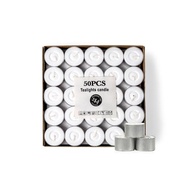 Tealight Candles - 8hours - 50pcs - White