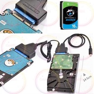 SATA to TypeC Adapter Data Cable 外置硬盤適配器數據線，適用於 3.5/2.5 英寸 HDD SSD SATA III Hard Drive Disk 硬盤