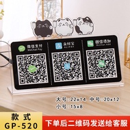 Acrylic QR Code Stand Business Code Bank Code Display Table Payment Code Signboard for Commerce And 