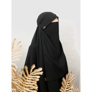 CADAR/NIQAB SORAYA BANDANA PONI MATERIAL eL BURJ ARAB