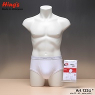 Wholesale Price CD Hing's 123B Salur (1 Pcs) CD Hing's 123B Salur | Hings Men's White Striped Underw