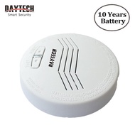 DAYTECH Wireless Smoke Detector 10 Years Battery Fire Alarm 80dB Sound Compatible For Daytech GSM Al