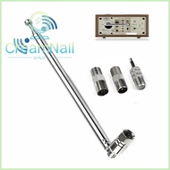 CREAM NAIL SHOP Telescopic Radio TV Home Amplifier TV Tuner FM Radio Antenna Signal Receiver Aerial Adapter