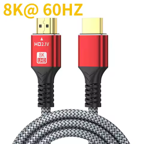 HDMI-Compatible 2.1 Cable 8K HDTV Cable for Xiaomi TV Box PS5 Ultra High Speed Compatible 8K@60Hz HD