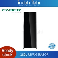 Faber 180L Fridge Refrigerator Frigor Glass Door peti sejuk 2 pintu FC 238 BK FRIGOR238BK