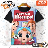 Baby John Baby Got Hiccups 3D Printing T-Shirt Baby John Baby Got Hiccups Cocomelon Baby T'Shirt for
