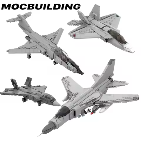 F-101 Supersonic Jet Fighter Mig-23 Model MOC Building Blocks Bricks DIY Construction Toys Birthday 