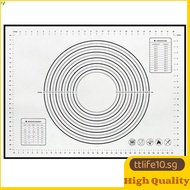 【ANDES】 Multi-Size Non-Stick Silicone Baking Mat Rolling Dough Mat Kneading Dough Mat Table Grill Pads Kitchen Cooking Accessories With Cut Knife