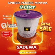 SADEWA spiner peniris minyak mesin pengering minyak gorengan alat dapur