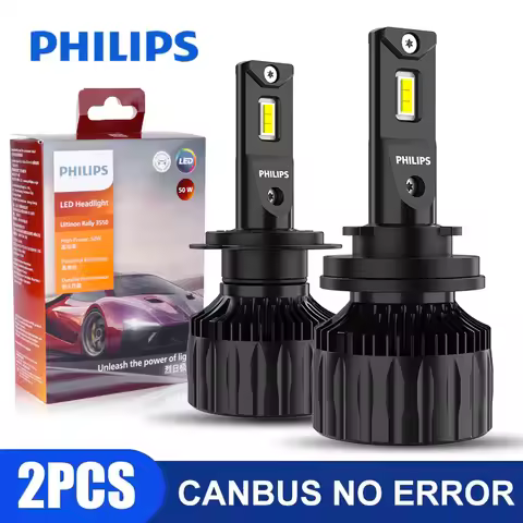 Philips Ultinon Rally 3550 50W H7 Led Headlight Bulbs High Power H1 H4 H8 H11 9005 HB3 9006 HB4 9012