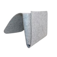 新品毛氈床頭收納袋 掛袋沙發側袋 遙控器雜物籃 可加掛設計- 淺灰（有孔）*22*27*8cm/140g 均碼