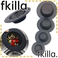 FKILLA Sink Strainer, Stainless Steel Anti Clog Drain Filter, Usefull With Handle Floor Drain Black Mesh Trap Kitchen Bathroom Accessories