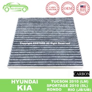 Hyundai Tucson 2010 LM Kia Sportage 2010 SL Kia Rondo Kia Rio JB UB Carbon Cabin Air Filter OE 97133