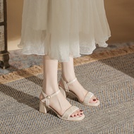 Ladies Jingang CG5501 Thick Heel Flat Sandals - Ready Stock, Summer 2026