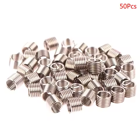 1Pc Stainless Steel Helicoil Wire Thread Insert M6 X 1.0 1.5D Insert Helicoil Wire Thread Repair Ins