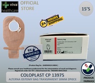 COLOPLAST CP 13975 ALTERNA Ostomy Bag Transparent 50MM 2 piece open