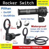 [Bracket Motor Suis] 50 Wire Round Waterproof 2 Pin 3 Pin Round Rocker Switch On-Off-On / On-Off Sui