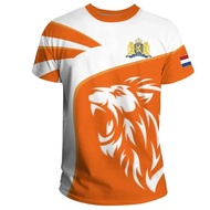 Dutch Team Shirt  Football Jersey Netherlands Flag T Shirt Men 3D Printing Dutch T-Shirt Jersey Socc