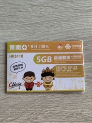 東南亞8日數據SIM卡