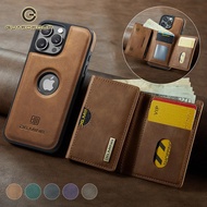 Detachable 2 IN 1 Magnetic For Magsafe Leather Case For iPhone 16 17 Pro Max 15 12 13 14 Plus 16e Fl
