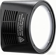 odox H200R Round Flash Head 200Ws for AD200 Pro/II/AD200, Portable Bare Bulb Strobe Light with Stand