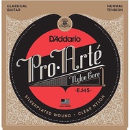 D'addario EJ45 Pro-Arté Nylon Classical Guitar String Normal Tension Daddario D addario (EJ 45) clas