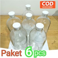 1 liter Bottle Glass Bottle Gasoline Bottle Package 6pcs