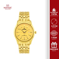 Mirage Watch - Jam Tangan Mewah Pria Emas Gold Analog Anti Karat Bergaransi 8830 M