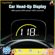 Car Hud Head-up Display Gps Obd Dual-mode Digital Display Windshield Stopwatch Projector Modified Pa