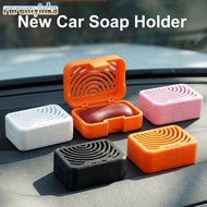 RAREM Car Deodorizing Soap Dish, Breathable with Lid Car Soap Box, Practical Advanced Simple  Printi