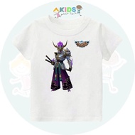 Baju Kaos Anak Mobile Legend Hero Saber Skin Onimaru Keren dan murah