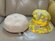 8成新帽 兩頂 (杏色晝家cap 帽及NaRaYa印花帽）