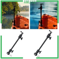 [Amleso] Kayak Action Camera Mount Adapter Adjustable Sports Camera Mount Kayak Rail
