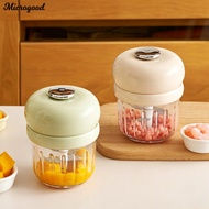 [MIC]☆Electric Garlic Chopper Mini Food Processor for Food Meat Veggies 350ml Rechargeable Garlic Gr