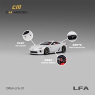 [] Cm 1: 64 Lexus LFA Pearl White Simulation Alloy Car Model Collection