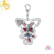 Keychain, Standee Model Anime FNAF Horror Game Bonnie Chica Foxy Study Desk Decoration