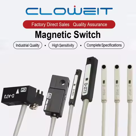 Cloweit Proximity Reed Switch 2-wire 3-wire Magnetic Switch Sensor D-A93/C73/3C-D-Z73L/D-M9N/M9B/M9P