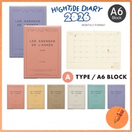 HIGHTIDE Planner 2026 / A6 Weekly Block / Starting October 2025