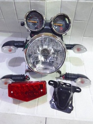 Paket Komplit Batok Lampu Depan RX KING Lampu Depan Bulat Hitam RX KING Spedometer RX KING Breket Du