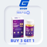 【Givon】 Buy3get1 现货正品(100% Original) Multi Collagen 5X Premium (120's per botol)EXP2028