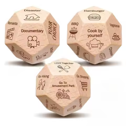 Dice for Her Him Couples Gift Ideas Food Decision Dice Games Christmas Birthday Valentines Day Gifts