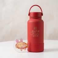 【幸運紫娃】質感霧面紅色保溫杯 | 304不鏽鋼 | 附贈杯墊 禮物