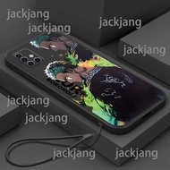 เคส Samsung A71 5G เคสโทรศัพท์หนึ่งชิ้น TPU ดีไซน์เคสโทรศัพท์พร้อมสายคล้องเดียวกัน