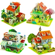 3D Puzzle Paper House / DIY Puzzle Paper House / Educational Puzzle Toys for Children / 3D Paper Hou